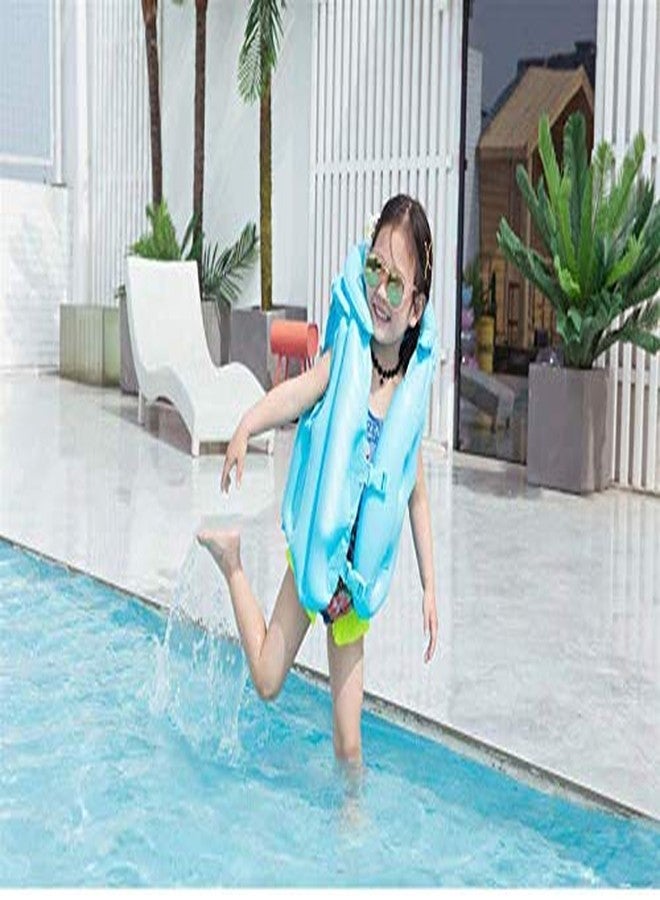 بوكسو سترة سباحة للمبتدئين من بوكسو للأطفال، سترة نجاة قابلة للنفخ، ملحقات حمام سباحة للأطفال، عبوة من قطعة واحدة (مقاس 12) - Image 4